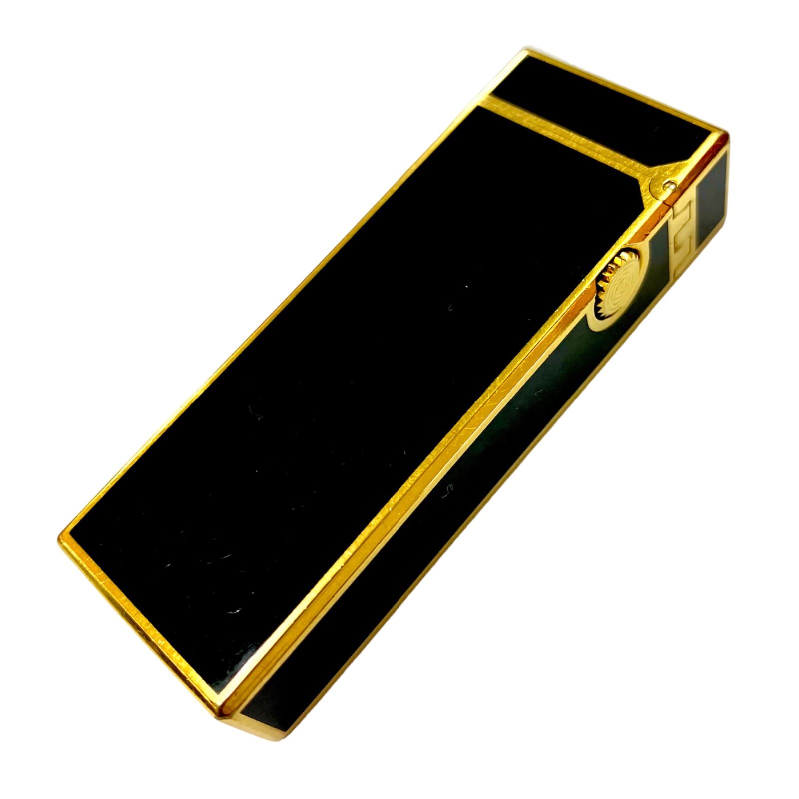 美品 着火確認済み】dunhill ダンヒル ローラー ガスライター ブラック 美品 着火確認済み】dunhill ダンヒル ローラー ガスライター ブラック