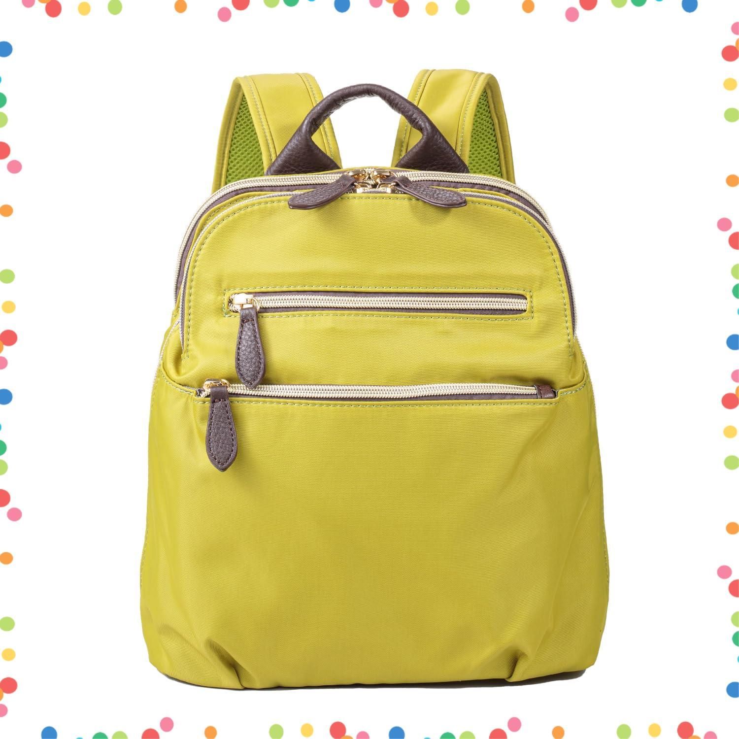 イマイバッグ QUAY キー ナイロンｘ牛革リュック 本革 シニア レディースリュック 軽量 牛革 撥水 ナイロン レザー 合皮 シンプル イマイバッグ QUAY キー ナイロンｘ牛革リュック 本革 シニア