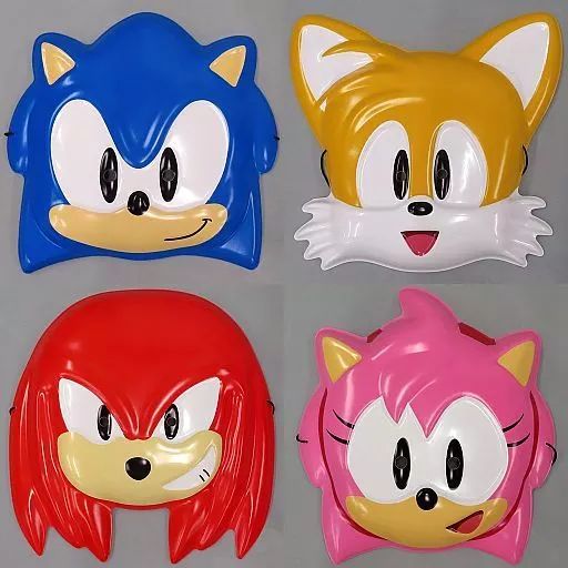中古】雑貨 全4種セット キャラお面 「ソニックスーパースターズ