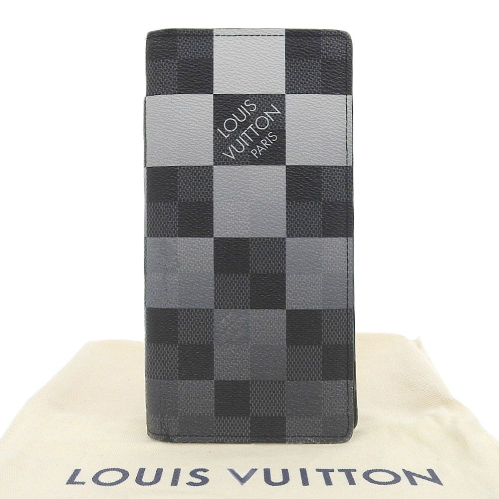 本物保証】 布袋付 超美品 ルイヴィトン LOUIS VUITTON ダミエ グラフィット ジャイアントポルトフォイユ ブラザ NM N40415  二つ折長財布 - メルカリ