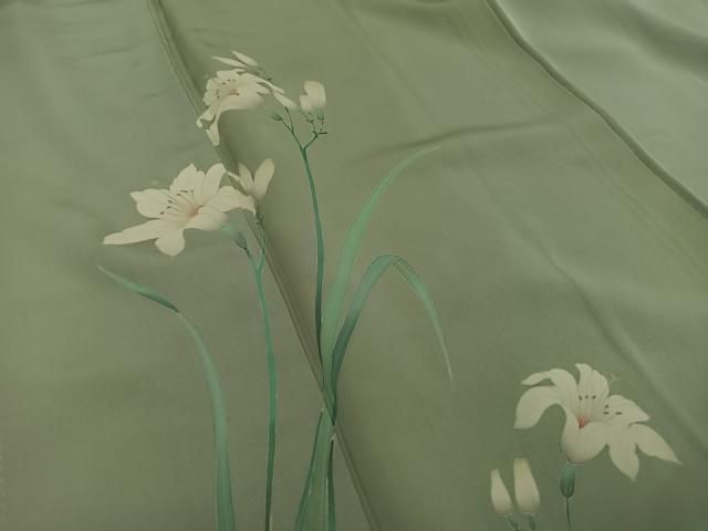 平和屋着物□訪問着 草花文 正絹 逸品 AAAU2314mf 平和屋着物□訪問