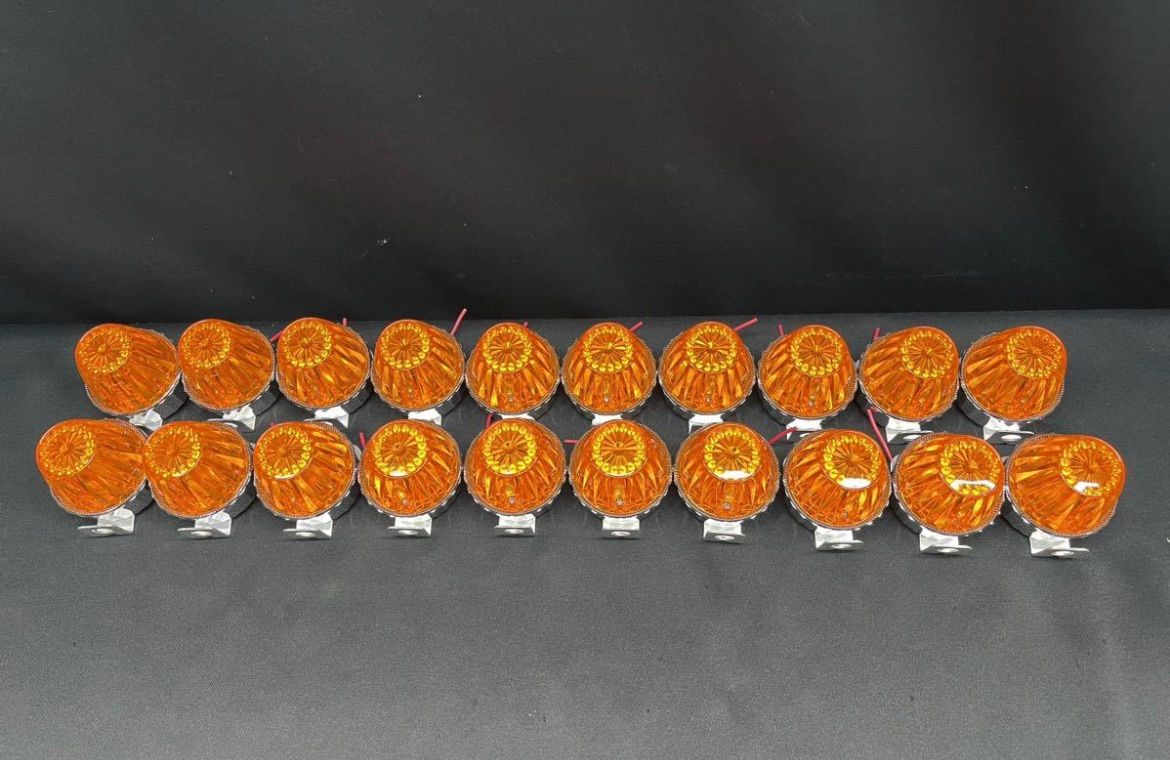 板橋用品製作所 S-80DXST 20個 アンバー 橙 角マーカー 電球式 24V6W