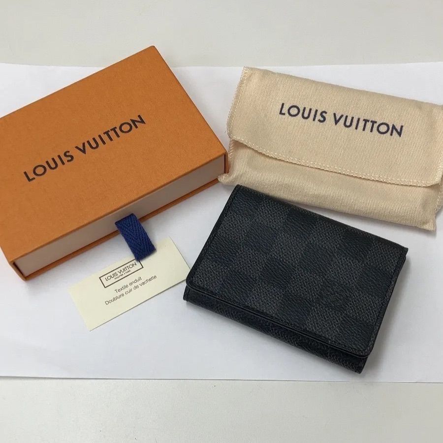 LOUIS VUITTON ルイ ヴィトン ダミエ グラフィット カードケース アンヴェロップ カルト ドゥ ヴィジット