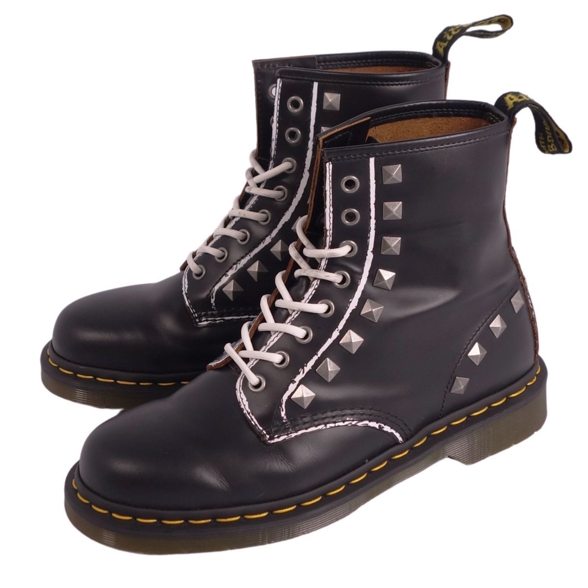 美品 ドクターマーチン Dr.Martens ブーツ 1460 STUD 8ホー - メルカリ