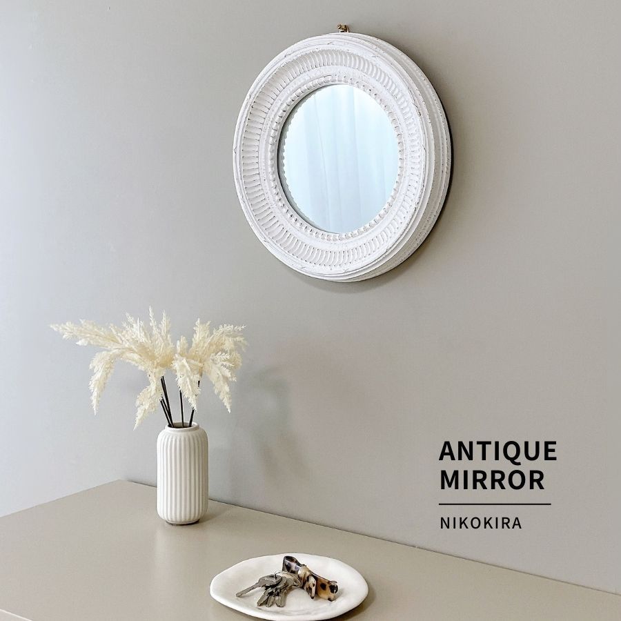 salut！ サリュ！ コンソールテーブル アンティーク風 ホワイト