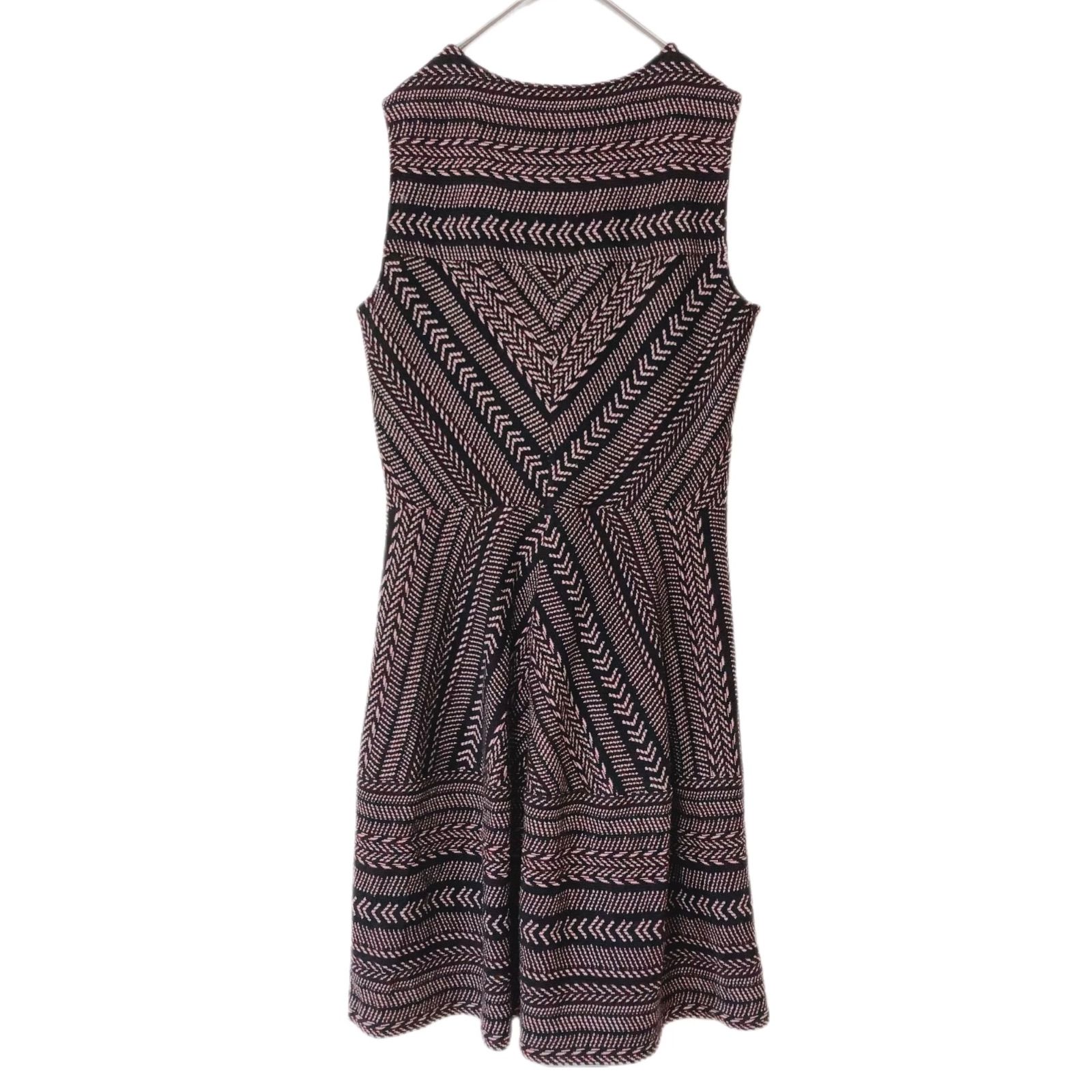 【美品】ビーシービージーマックスアズリア ノースリーブワンピースドレス 2 ビーシービージーマックスアズリア BCBGMAXAZRIA ノースリーブ