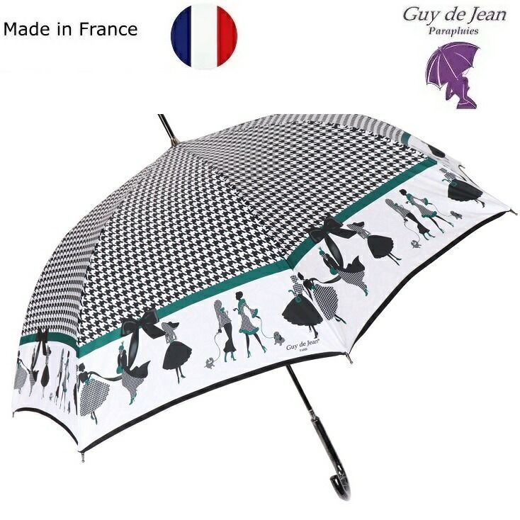 Guy de Jean パリジェンヌ 長傘 （ブラック）