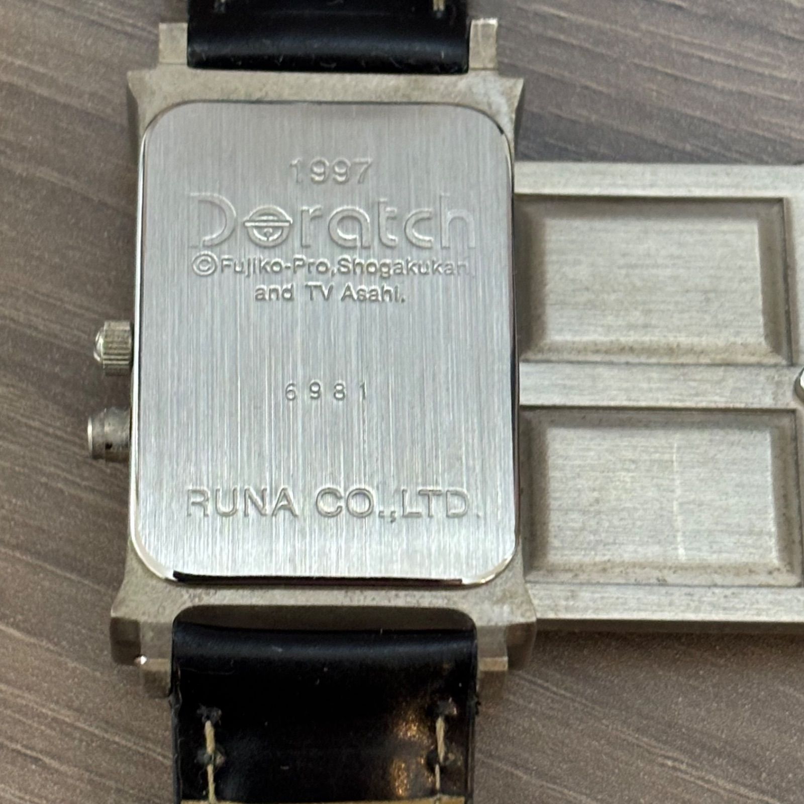 ☆Dnratch 1997 ドラッチ ドラえもん 腕時計 レザー ブラック