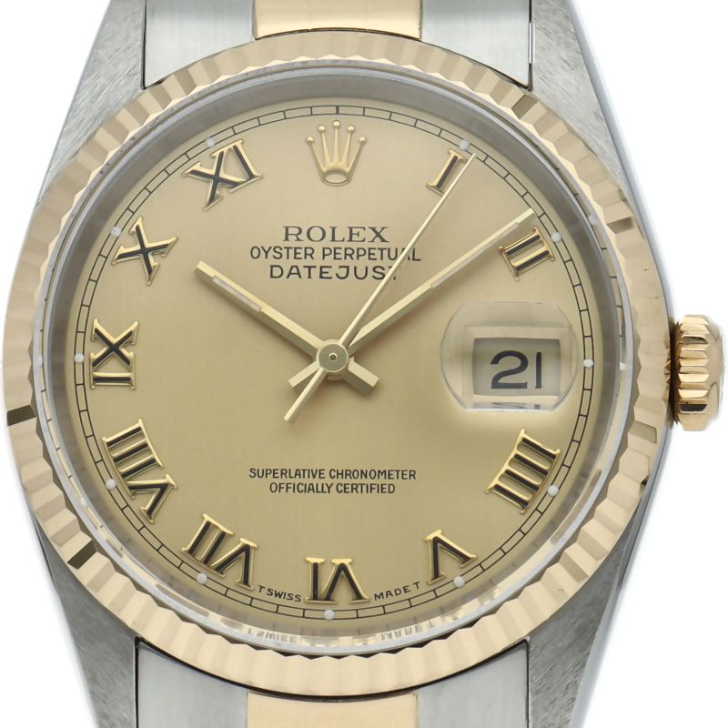 ロレックス デイトジャスト メンズ時計 16233(W) K18YG/SS メンズ時計