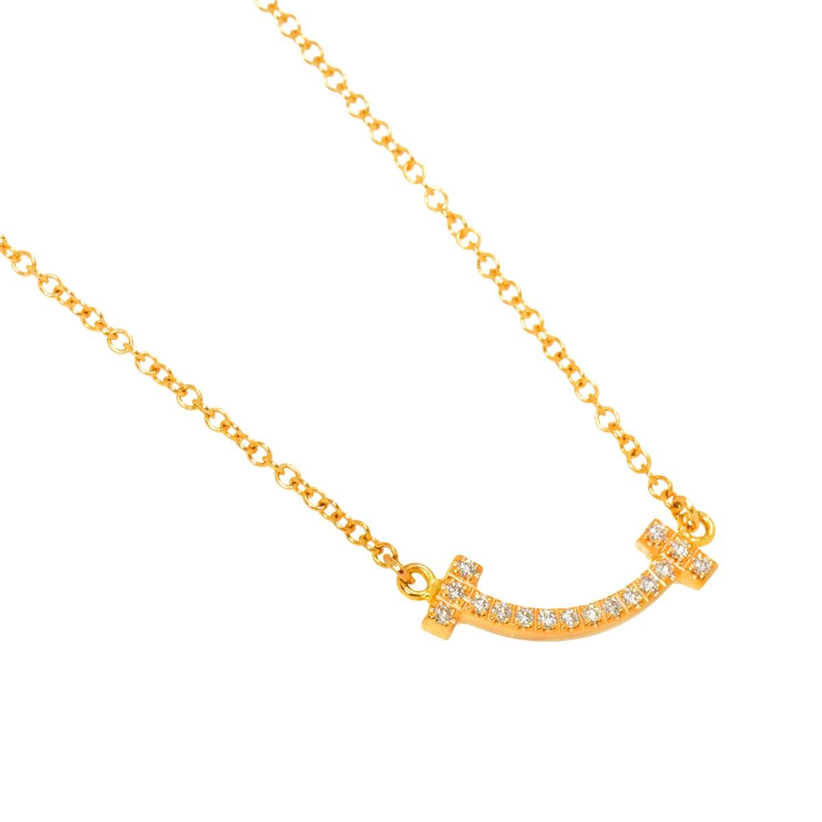 ティファニー TIFFANY&Co. Tスマイル ダイヤ ネックレス 45cm ミニ