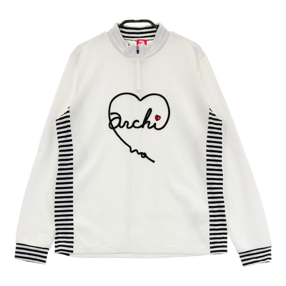 ARCHIVIO ゴルフウェア レディース サイズ40 サイズ：40 ARCHIVIO アルチビオ ハーフジップ 長袖Tシャツ