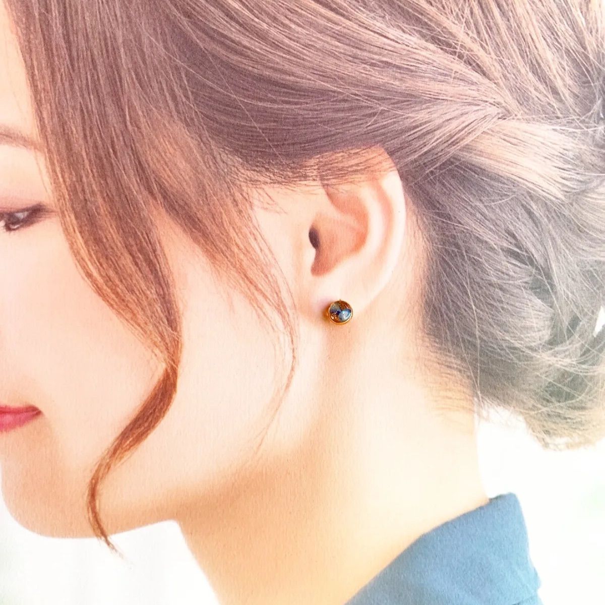 No.56＞☆ハンドメイド☆ レジン ピアス サージカルステンレス - メルカリ
