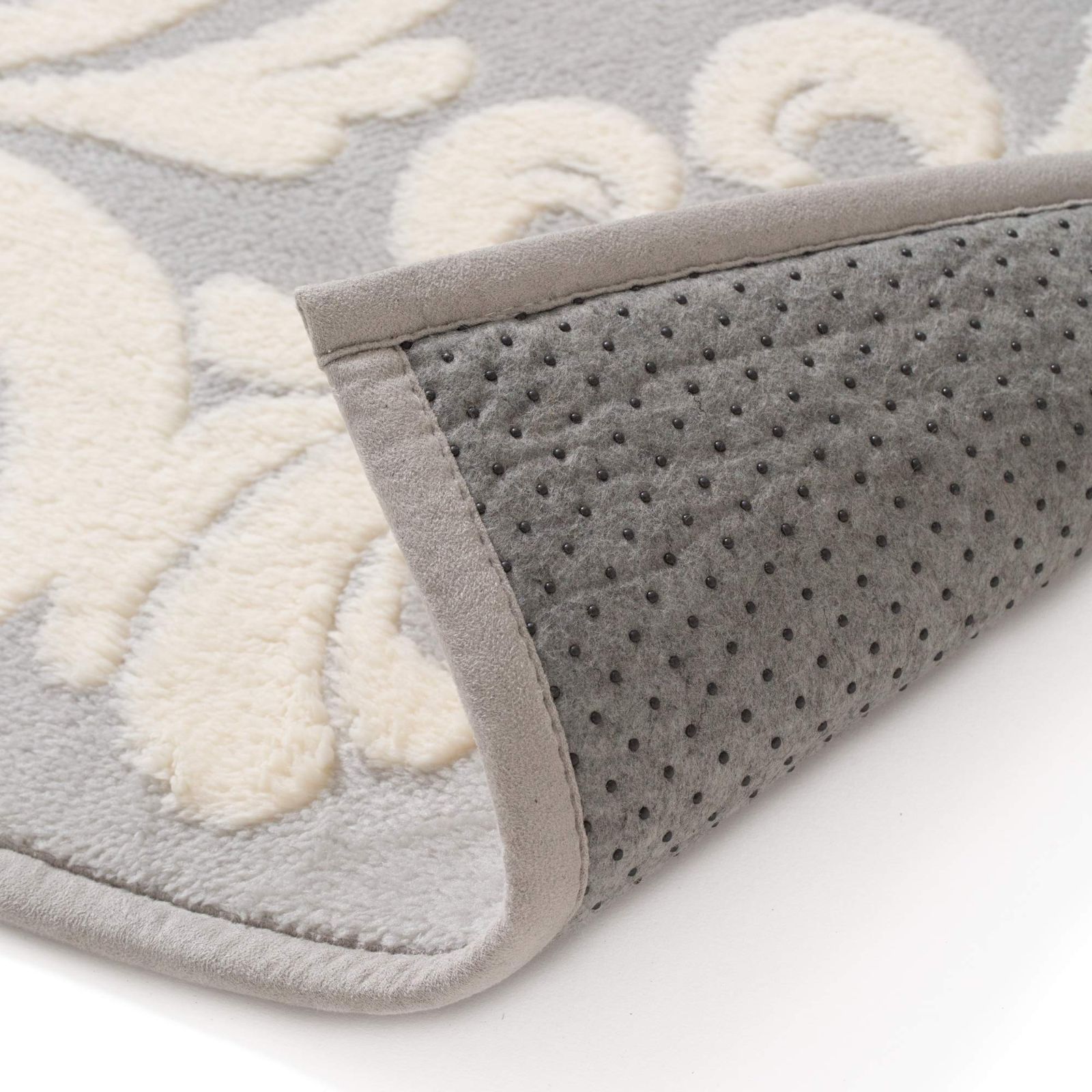 Francfranc フランフラン エルフィア ホットカーペットラグ L グレー×アイボリー 190×190cm 絨毯 床暖房可 洗濯機可 MARWIL-DEMENAGEMENTS_CH