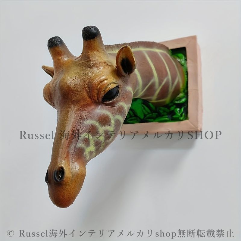 壁掛け インテリア キリン おしゃれ かわいい 北欧 オブジェ 置物 動物