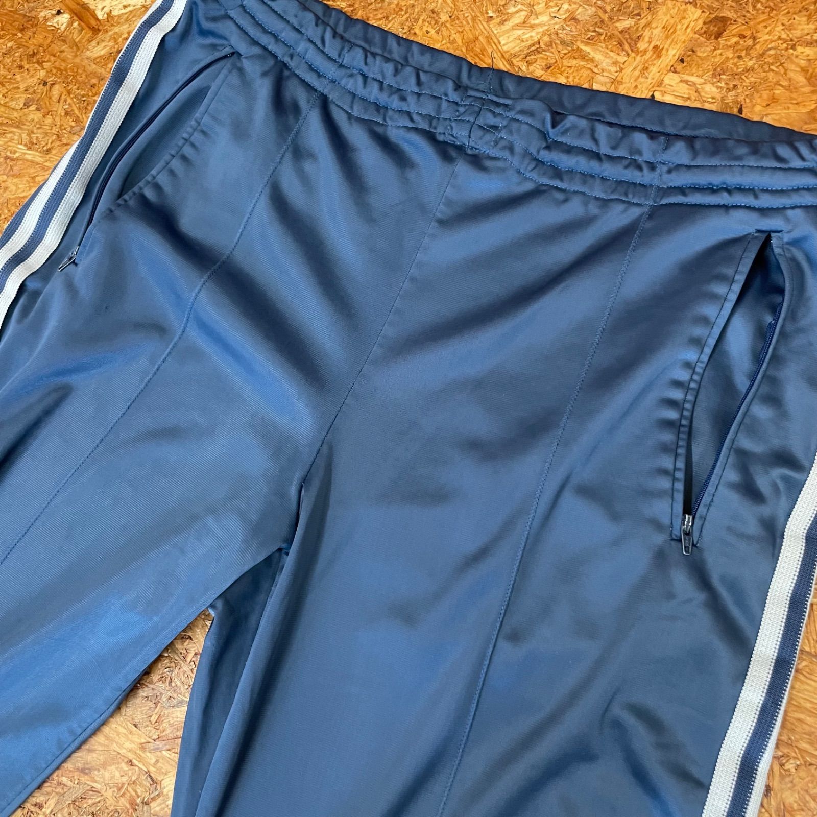 USA製 '70s~'80s ヴィンテージ adidas トラックパンツ ブルー ATP 3本