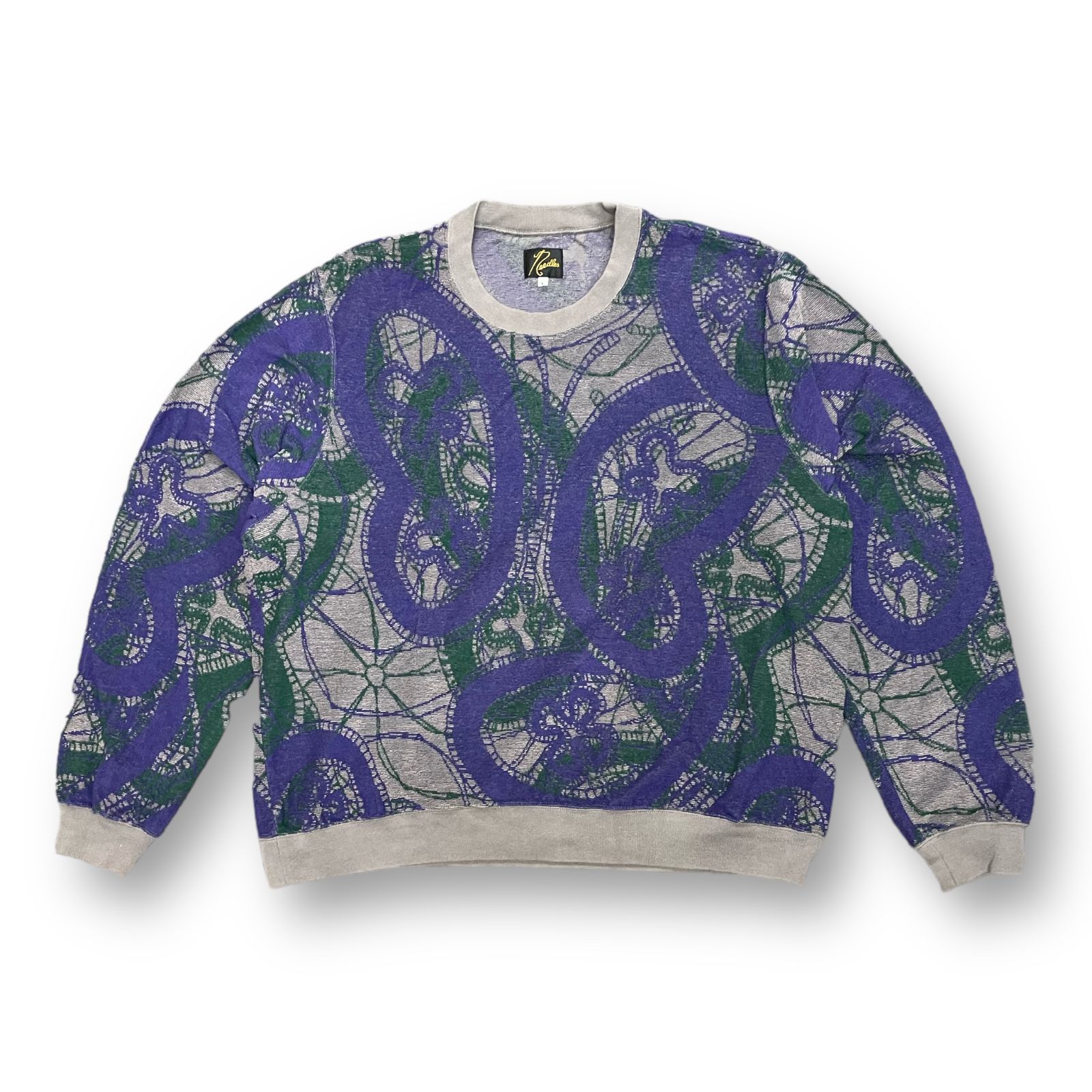 定価20900円 Needles ニードルズ 22AW Crew Sweat Shirt - Papillon