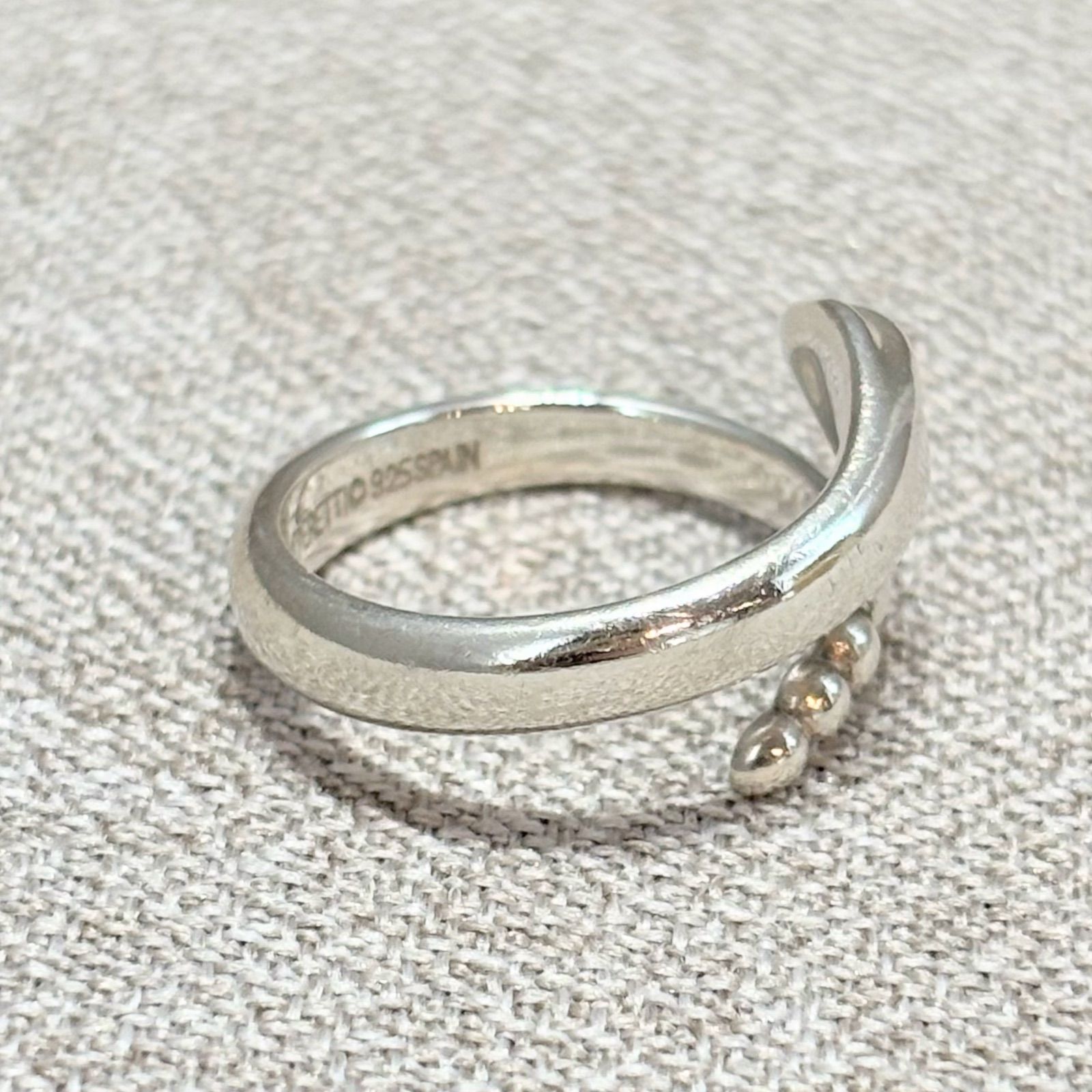 オールドティファニー スネーク リング 8号 シルバー925 ヘビ 動物