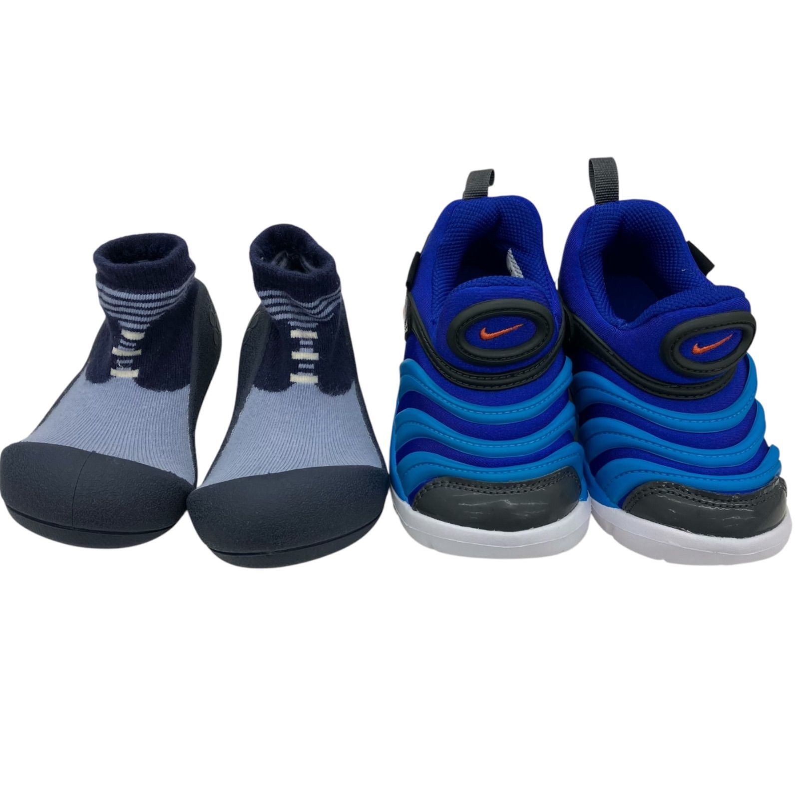 186001 未使用品 NIKE ナイキ  ダイナモフリー 13cm・Attipas アティパス Booty 12.5cm　子供　靴　2点まとめ売り