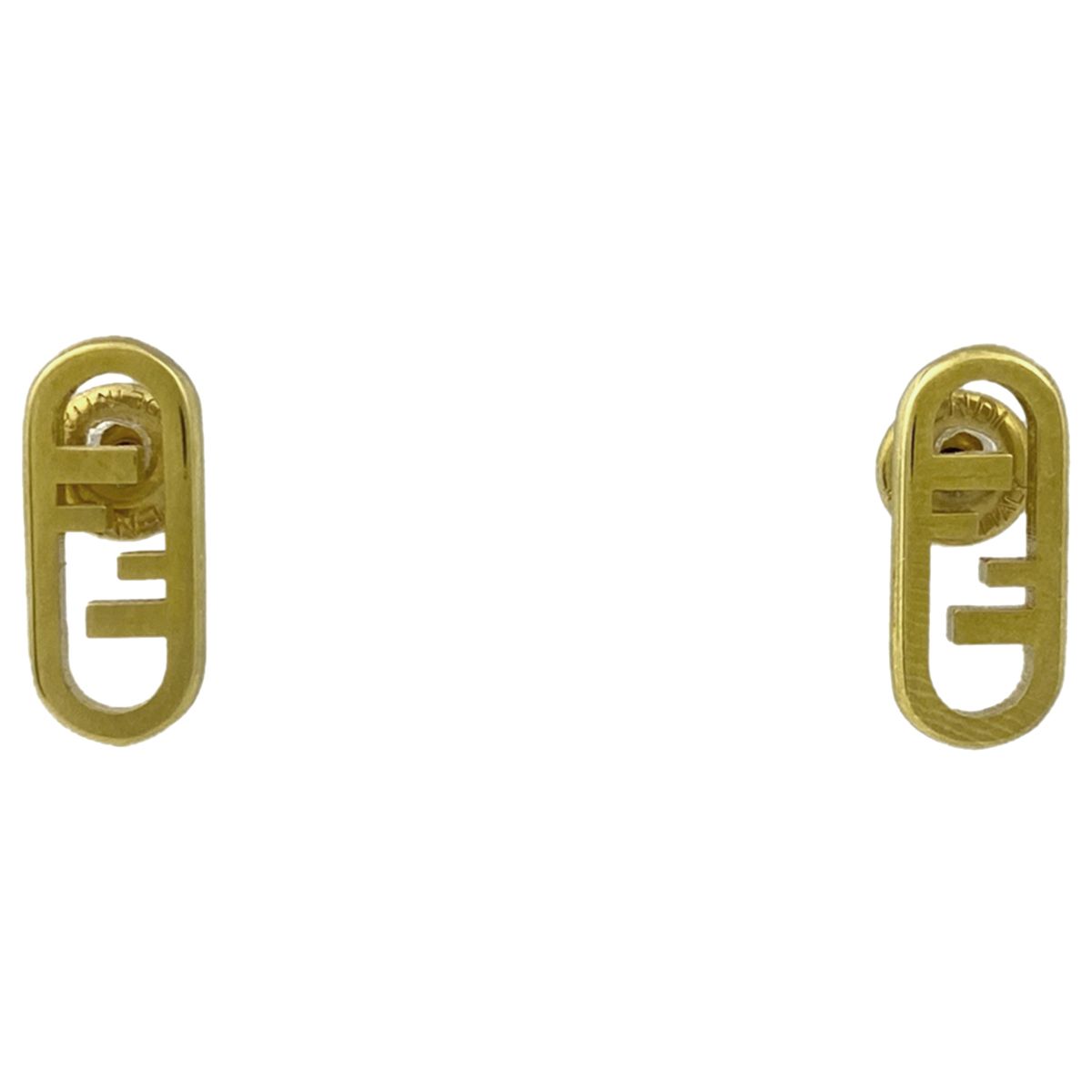 フェンディ FENDI オーロック ピアス FFロゴ ピアス GP ゴールド