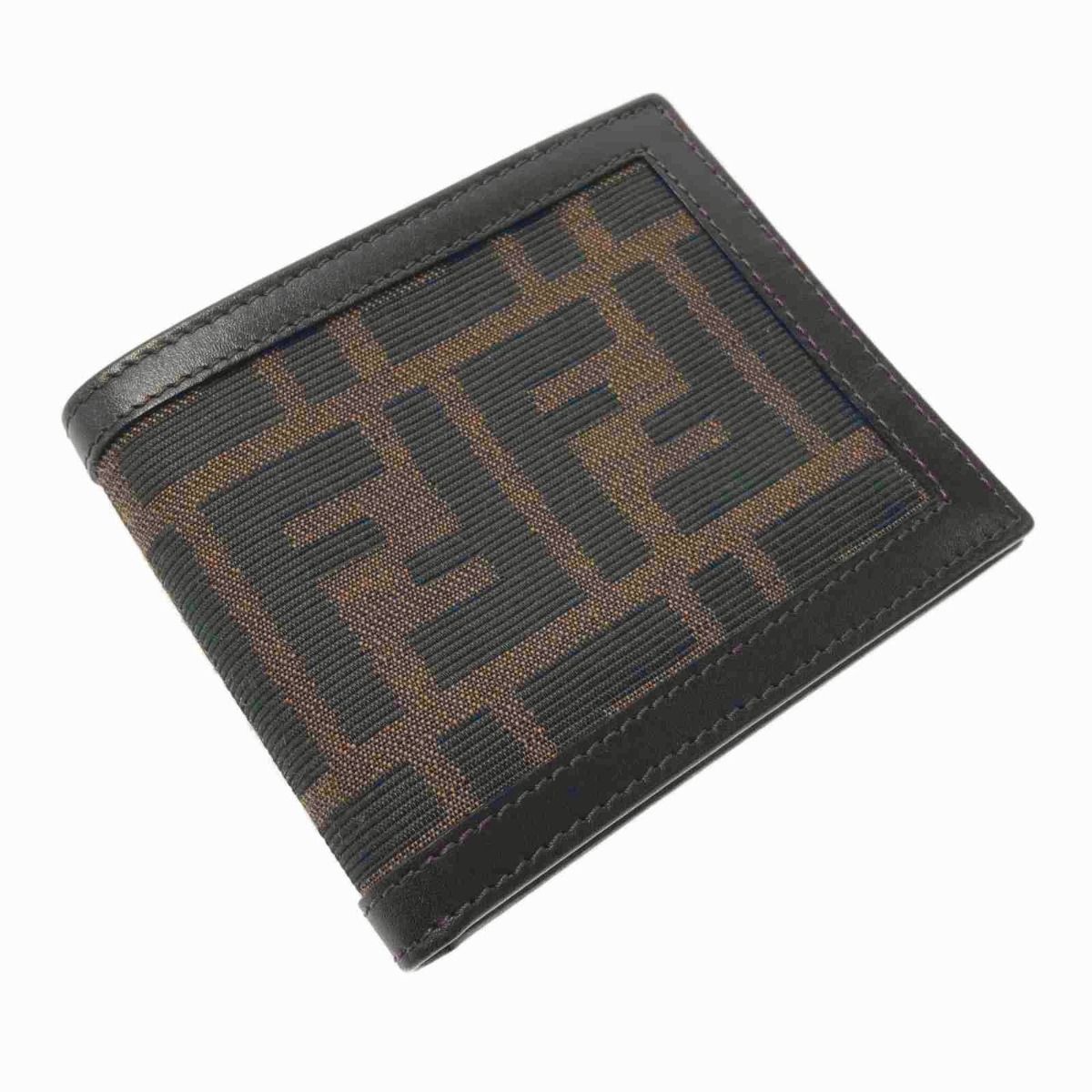 FENDI フェンディ ズッカ柄 2つ折り財布 札入れ 2289 01694 009