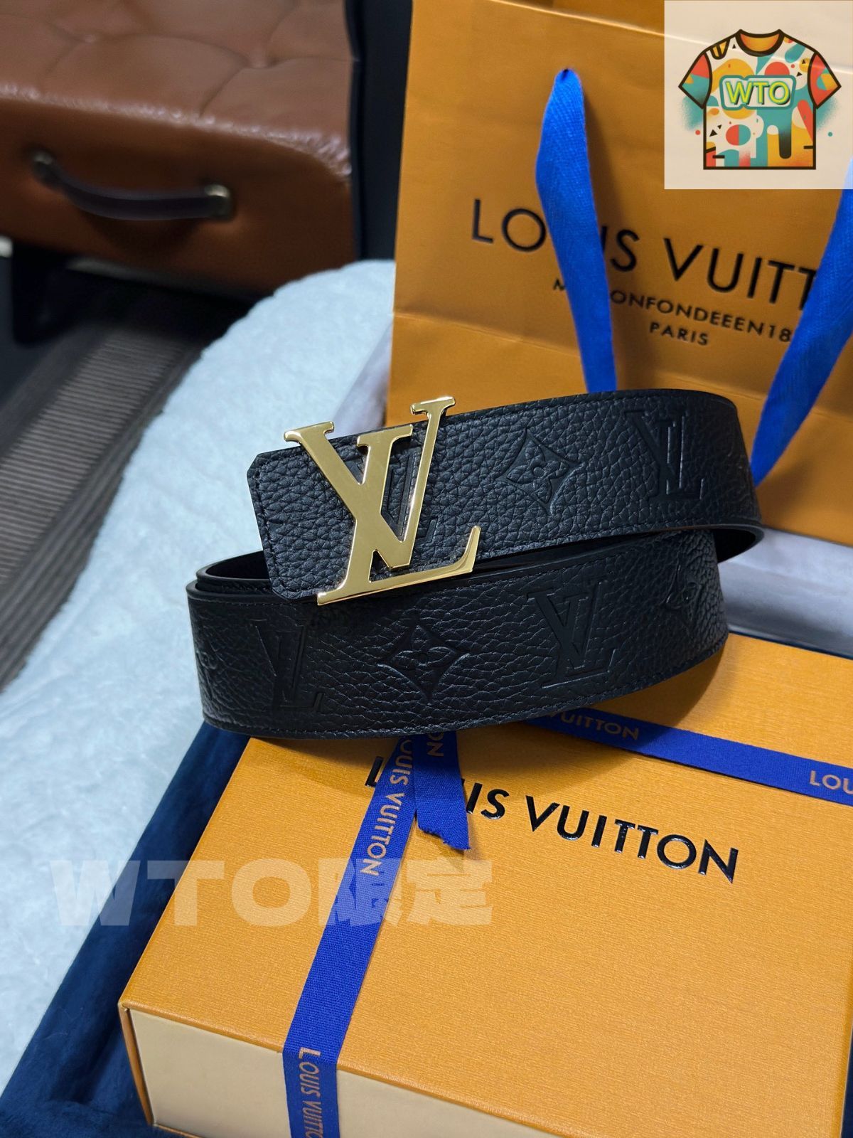 今日WTO】Louis Vuitton リッチトゴレザーダブルフェイスベルト