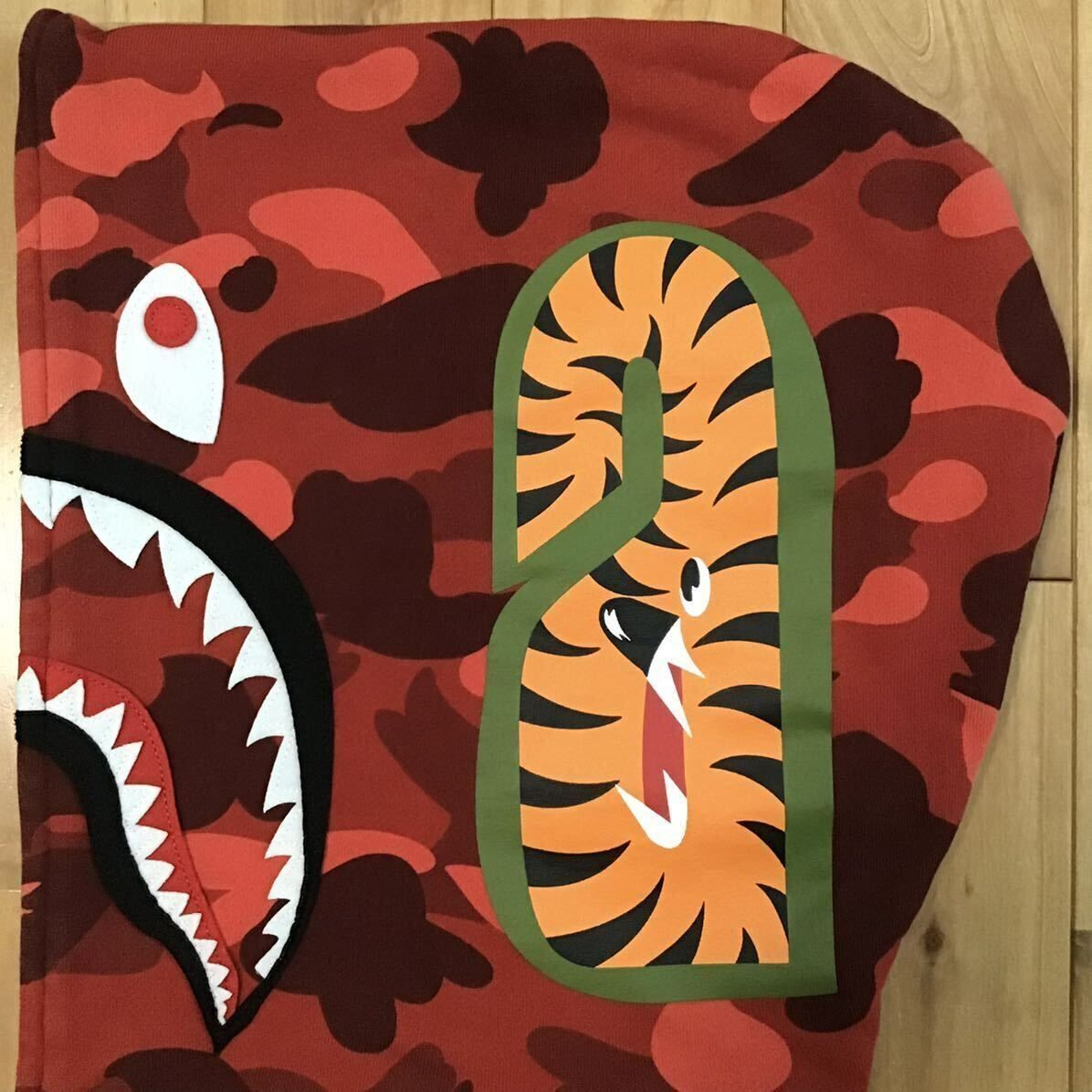 Red camo シャーク パーカー Lサイズ shark full zip hoodie a