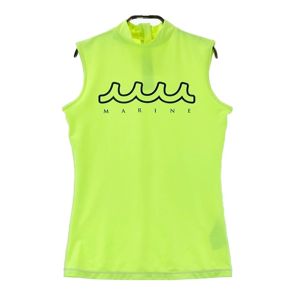 サイズ 2 MUTA MARINE ムータマリン モックネック ノースリーブシャツ イエロー系 240101542399 ゴルフウェア レディース ストスト