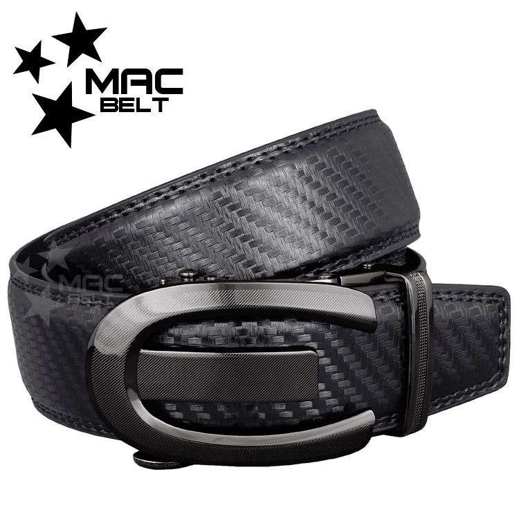 ベルト メンズ 本革 カーボン調 ビジネス ブランド 穴なし オートロック 無段階 大きいサイズ 紳士ベルト メンズベルト ゴルフ 新品 黒 MBD-291bk-BK
