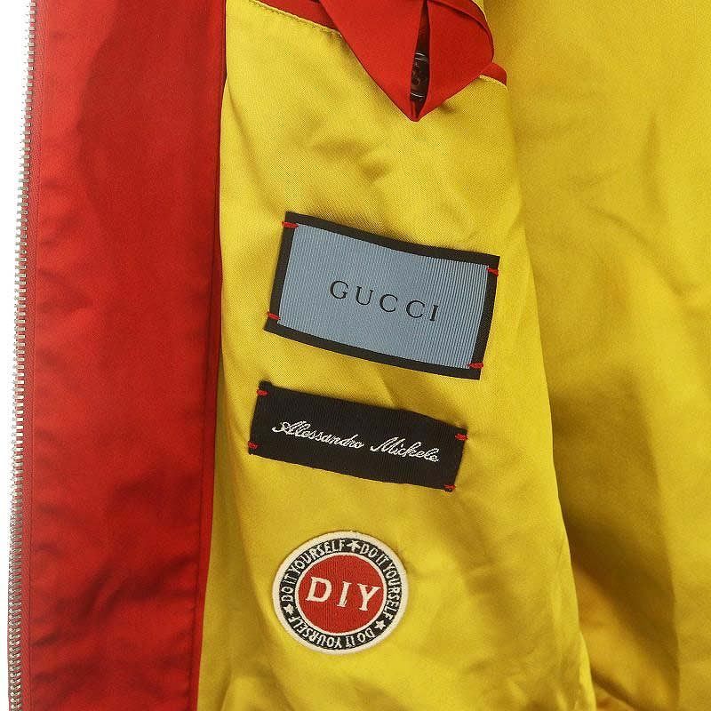 【mickey】GUCCIグッチミリタリーブルゾンレッド グッチ GUCCI 18年クルーズ グッチファイ GUCCIFY