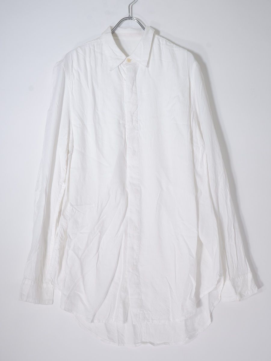 JULIUSユリウス TUCKED SHIRT RAYON GABA レーヨンギャバタックシャツ 2 MSHA77872