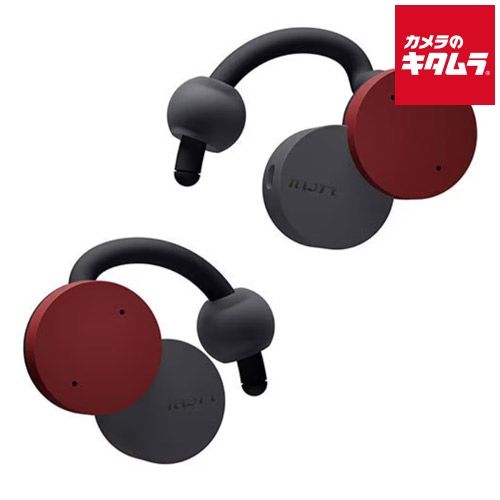 nwm DOTS オープンイヤー型 完全ワイヤレス耳スピーカー バーガンディーレッド