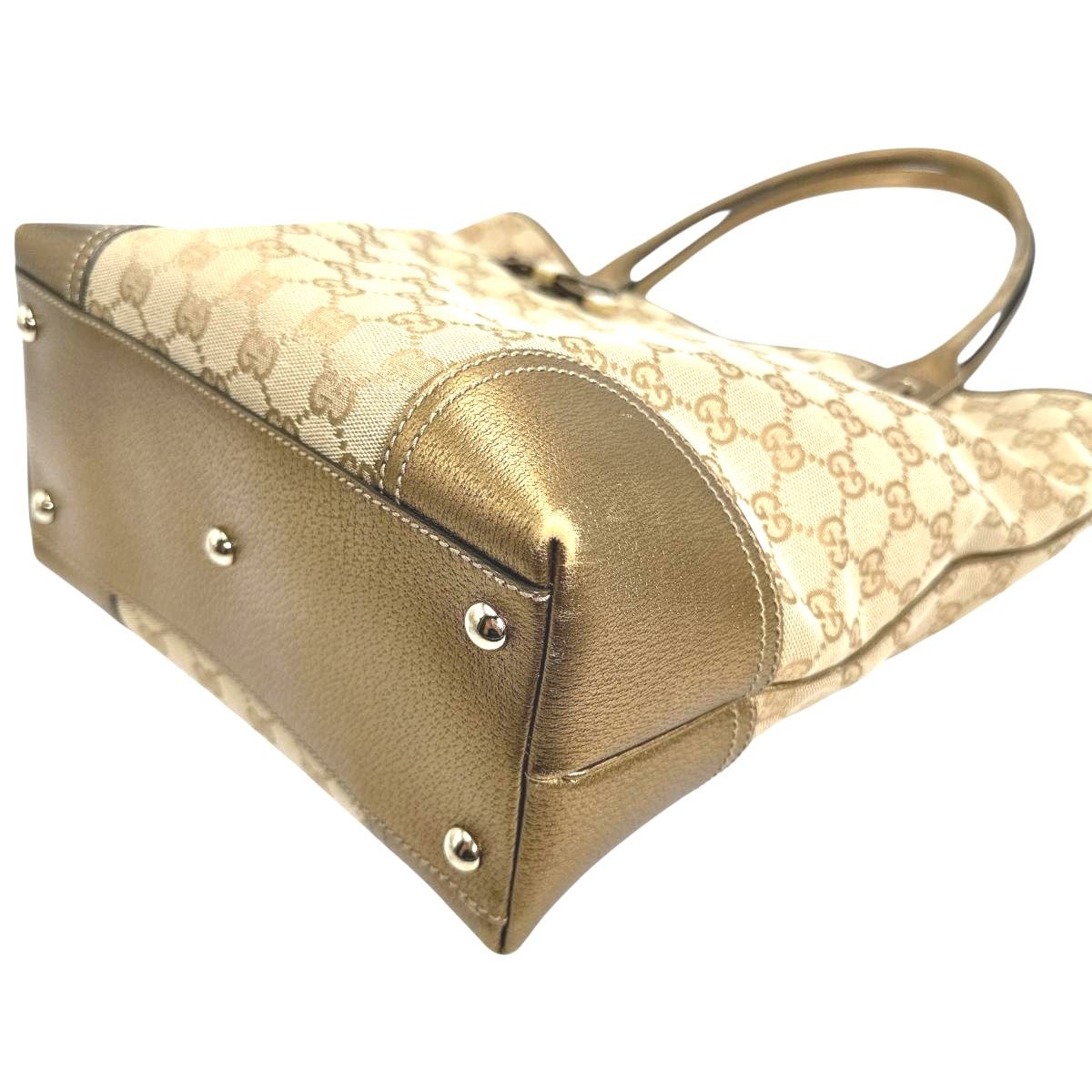 グッチ 181779 ハンドバッグ キャンバス トートバッグ GUCCI ベージュ 