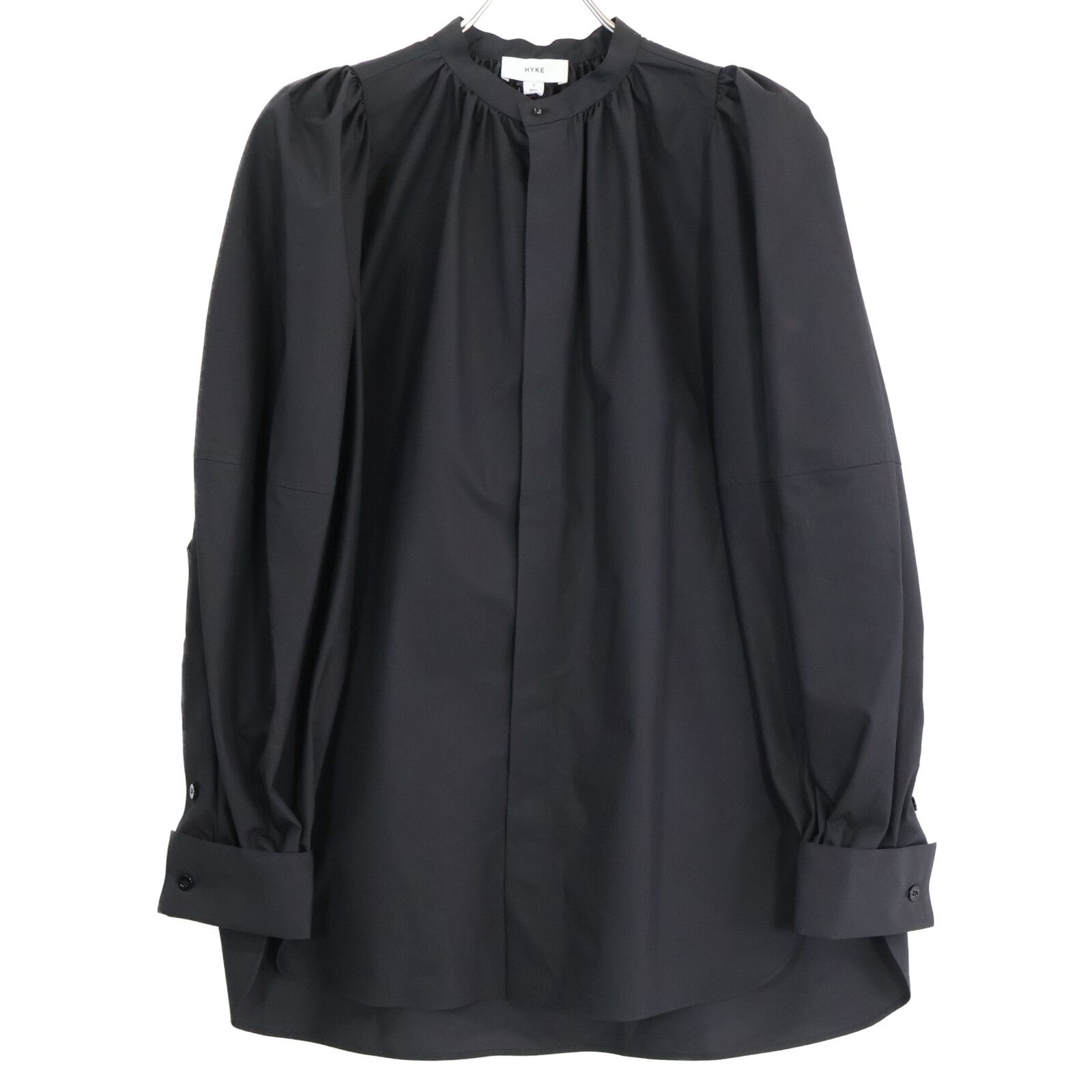 未使用【24AW】HYKE ハイク バルーンスリーブ ブラウス バンドカラー 未使用【24AW】HYKE ハイク バルーンスリーブ ブラウス バンド