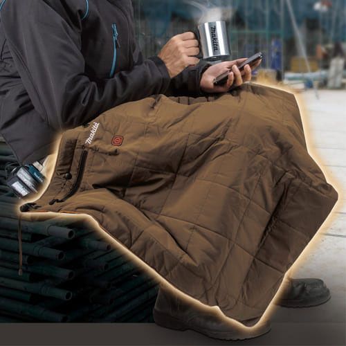 マキタ 充電式 暖房ひざ掛け CB200D makita 電熱 ブランケット 肩掛け 腰巻き 防寒 対策 グッズ アイテム アウトドア キャンプ 車中泊 毛布 布団