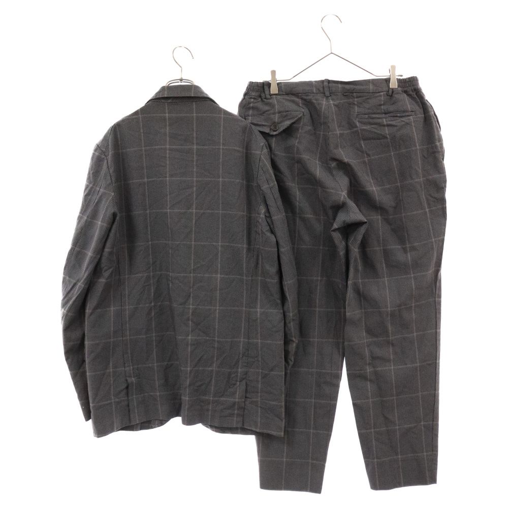 COMME des GARCONS HOMME DEUX (コムデギャルソン オムドゥ) 21SS 縮絨チェック ジャケットスラックスパンツ  セットアップ グレー DI-J031 - メルカリ