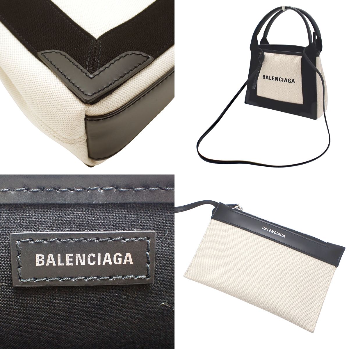 BALENCIAGA(バレンシアガ) ネイビー カバ XS ハンドバッグ 2way