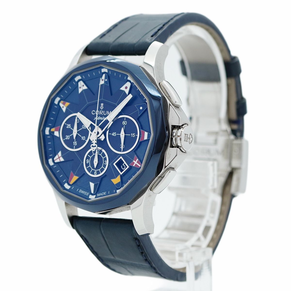 5wwm0211 コルム アドミラルズカップ 01.0096 ネイビー文字盤 腕時計 メンズ