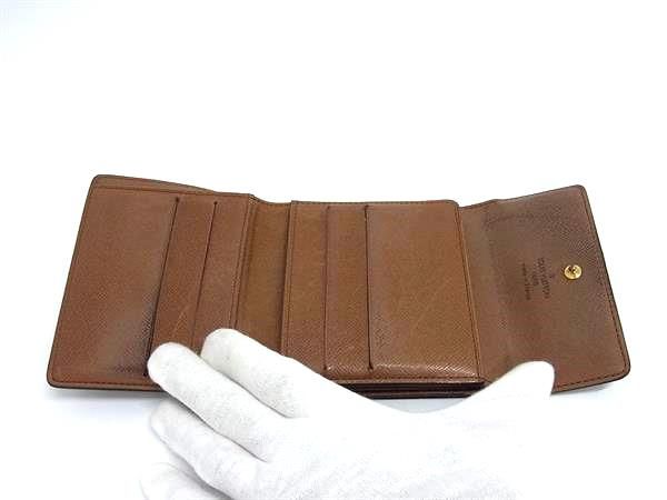 Louis Vuitton 三つ折り財布 ブラウン モノグラム M61652 Louis Vuitton 三つ折り財布 M61652ブラウン LOUIS VUITTON ルイ