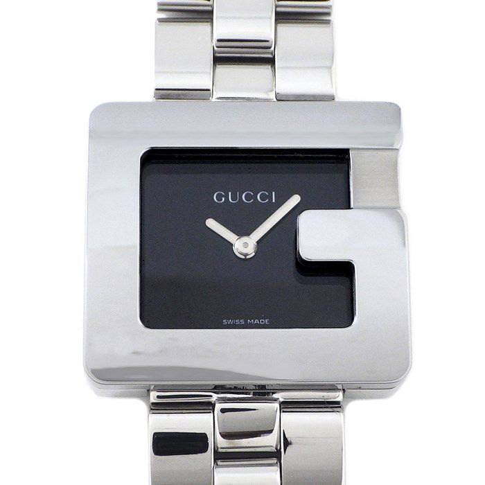 グッチ GUCCI 腕時計 G スクエア 3600L ブラック 文字盤 SS クオーツアナログ