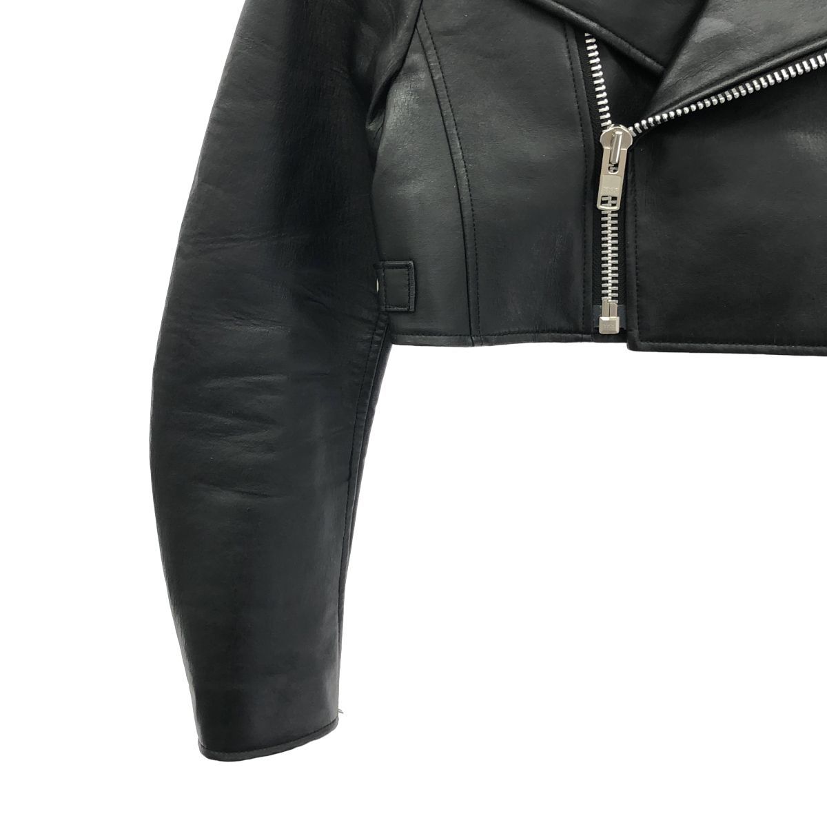 JUNYA WATANABE ブラック シングルライダースジャケット XS Junya Watanabe アニマルフリーレザー ライダースジャケット