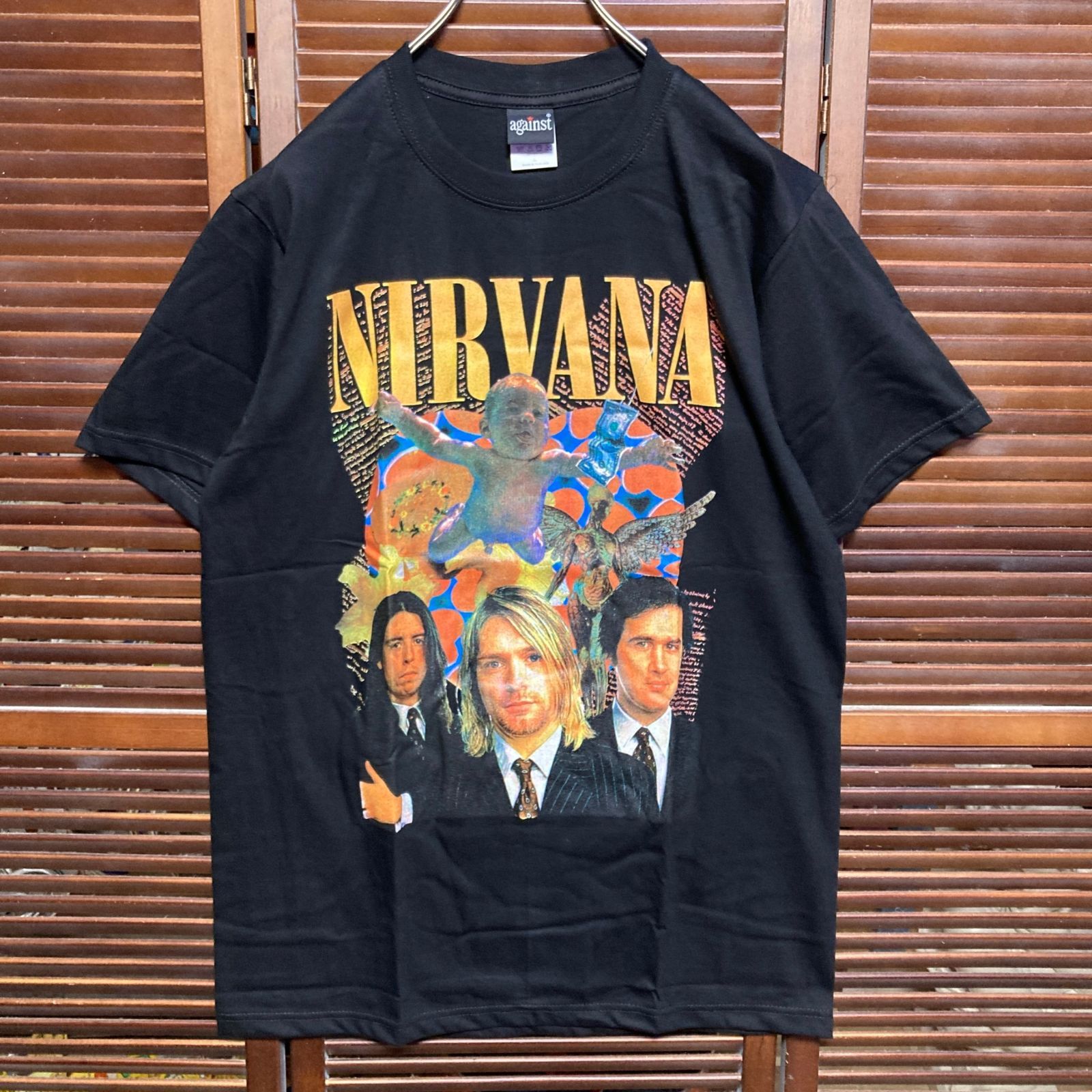 NIRVANA ブラック Tシャツ 1996年ライブ 1996 NIRVANA T-Shirt 1996年 ニルヴァーナ Tシャツ/BLACK