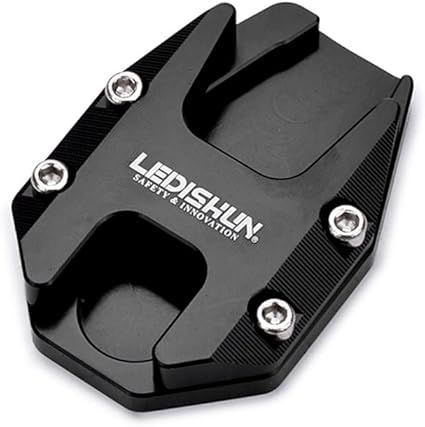 【在庫処分】LEDISHUN サイドスタンド エンラージメント ニンジャ スタンドプレートエクステンション 適用 ホンダ HONDA CB190R CB190X CB190SS CBF190TR 全年式 (ブラック)