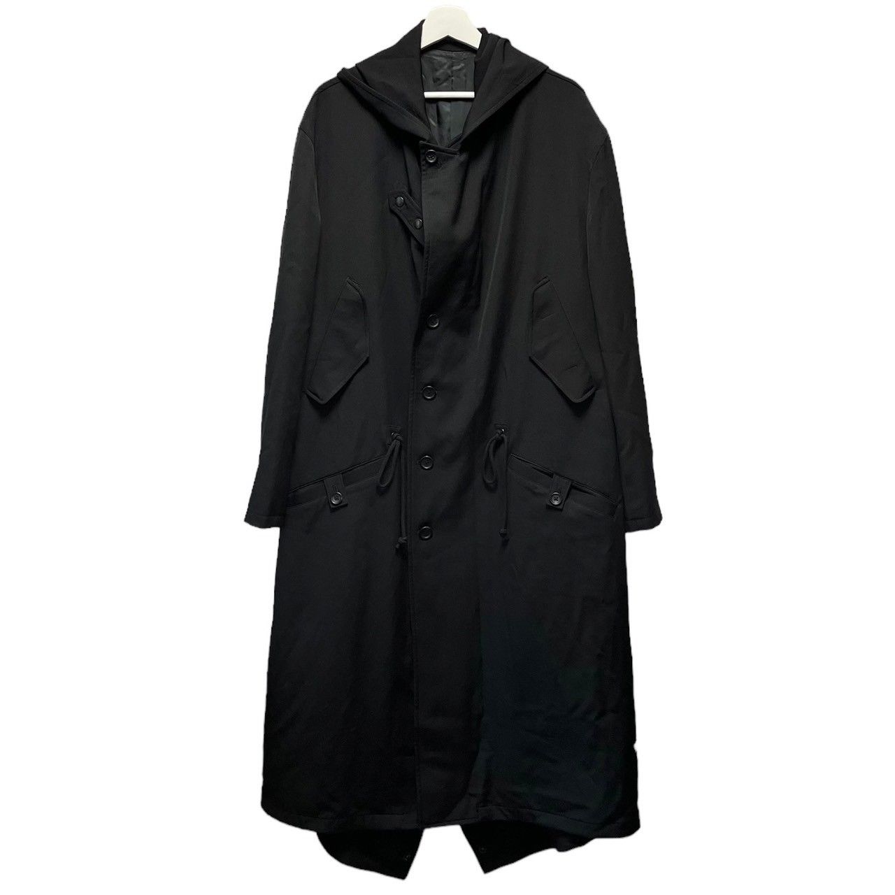 Yohji Yamamoto POUR HOMME ヨウジヤマモトプールオム 23AW WOOL GABARDINE HOOD PEAK MODS  COAT ウールギャバジンモッズコート HJ-J04-100 - メルカリ