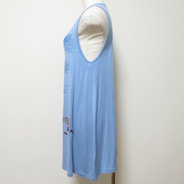snc アルベロベロ ALBEROBELLO チュニック カットソー 水色 ノースリーブ クラゲ 刺繍 ブタ レディース 799741