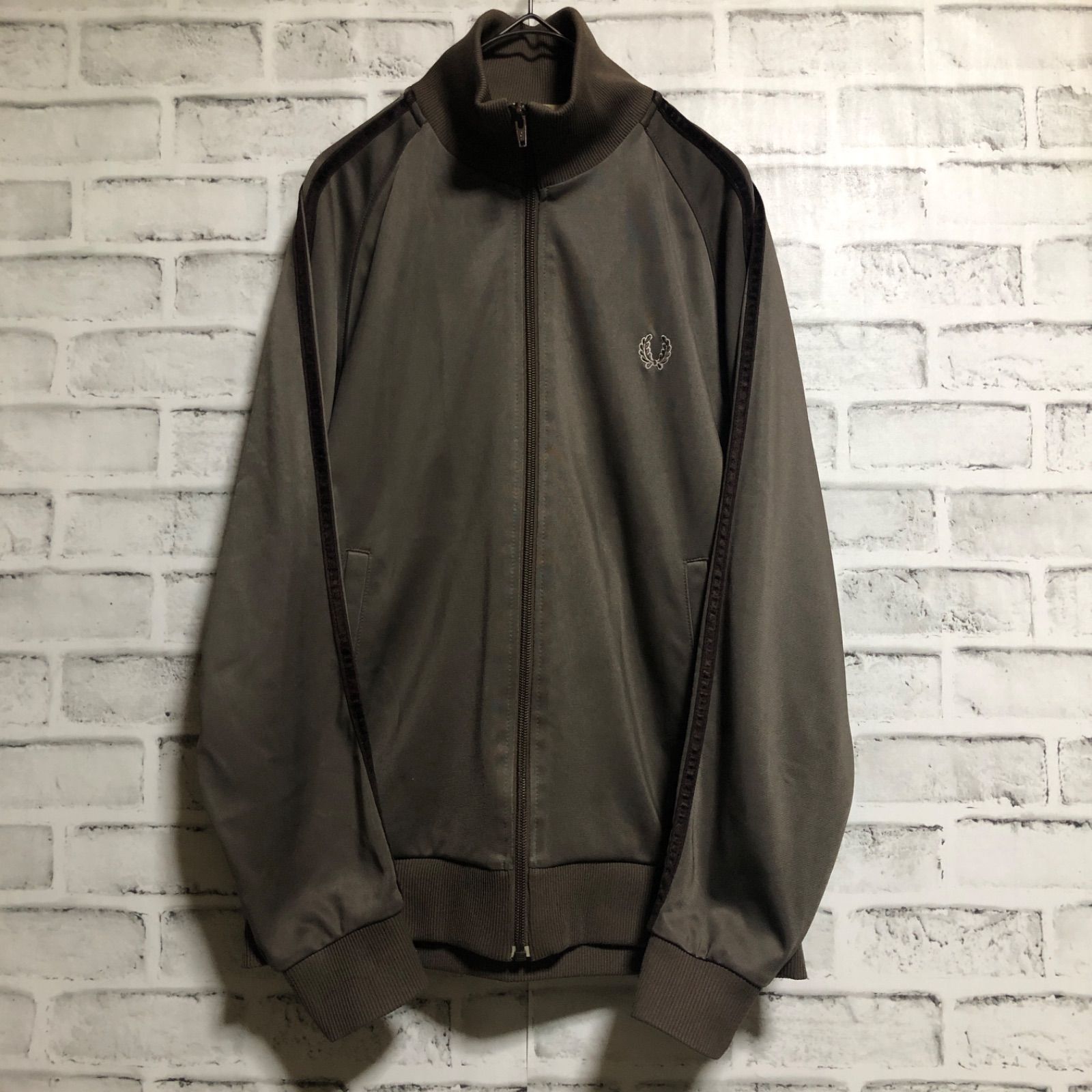 90´s FRED PERRY トラックジャケット ジャージ ブラウン メンズS-