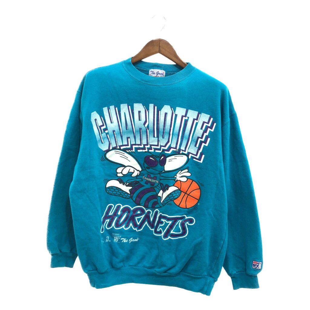 【即購入可能】　NBA スウェット　古着　シャーロット ホーネッツ　バスケ NBA】CHARLOTTE HORNETS シャーロットホーネッツ スウェット