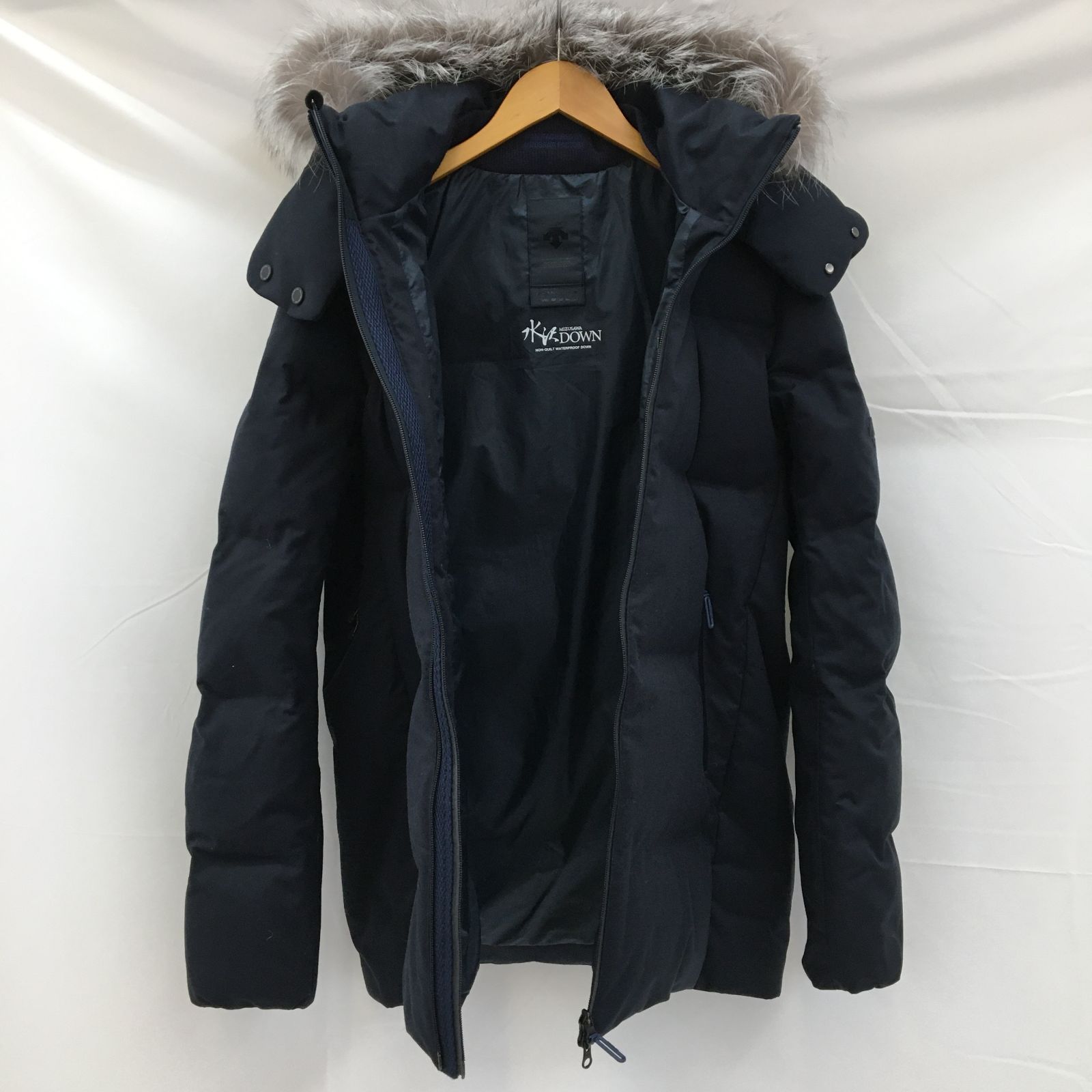 DESCENTE ALLTERRAIN　デサントオルテライン　水沢ダウン　ネイビー　サイズO　XL　/m 241125 01076 hi◇127