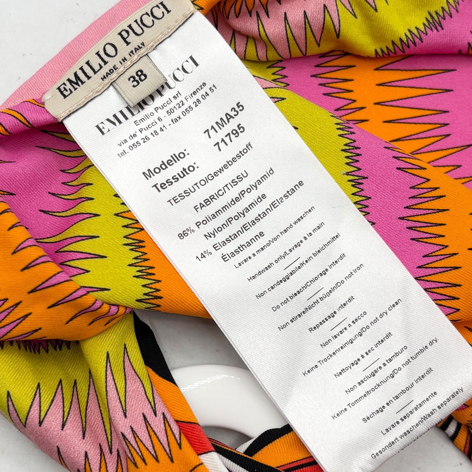 EMILIO PUCCI エミリオ・プッチ 新品 三角 ビキニ 水着 セパレート 