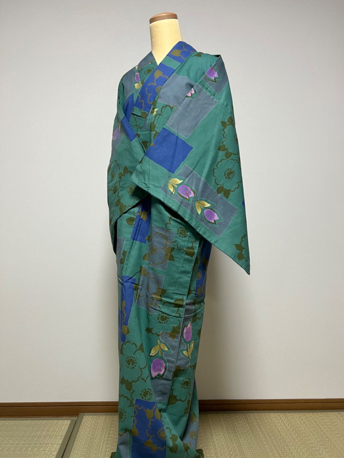 浴衣 オリーブグリーン ぼかし染め 注染 山本寛斎 日本製 単品YJ 浴衣 オリーブグリーン ぼかし染め 注染 山本寛斎 日本製 単品YJ