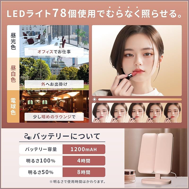 80s アイアンフレーム 卓上 スタンドミラー レトロポップ モダン